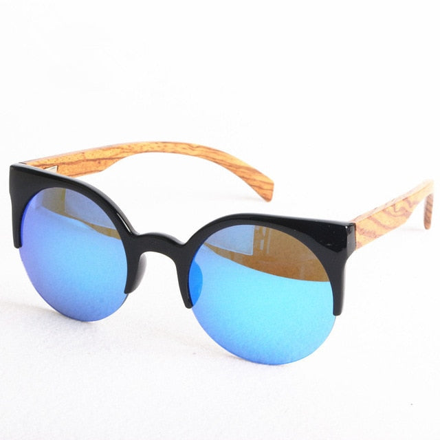 Óculos de Sol Vintage Wood/Bambu - Feminino