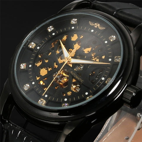 Relógio Ouro Preto Hongc